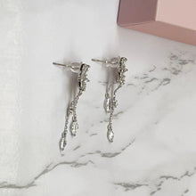 Sparkly Twin Star Drop Earrings