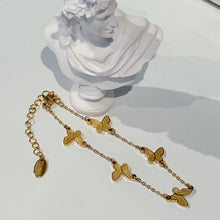 Penta golden butterfly bracelet