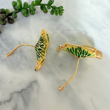 Lotus leaf brooch