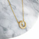 Moon & Star Dainty Necklace