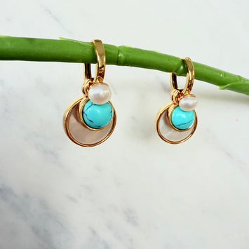 Three layers earrings