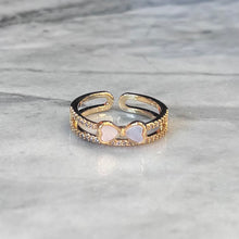 Shell butterfly ring