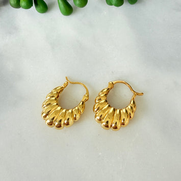 Oval earrings