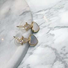 Heart Drop Shell Earrings