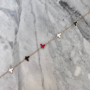 Colourful butterfly bracelet