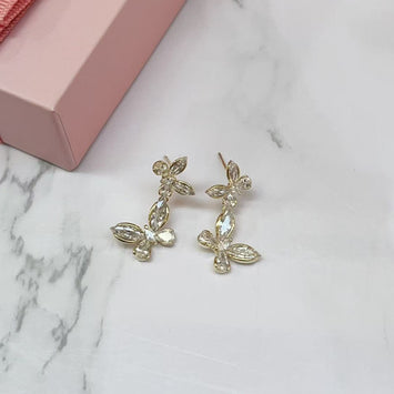 Glow Butterfly Drop Earrings