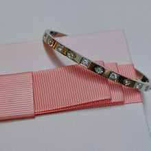 Square & Blossom Bangle