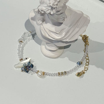 Shell bird bracelet