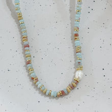 Turquoise pearl necklace