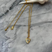 Evil Eye Triangle Necklace