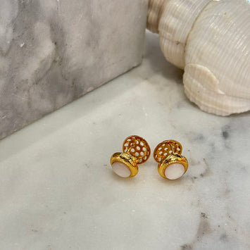 Shell hoop earrings