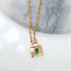 Green Lock Necklace