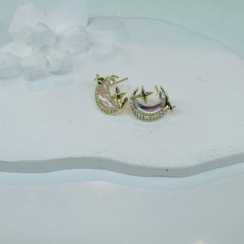 Moon earrings