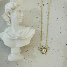 Heart angel necklace