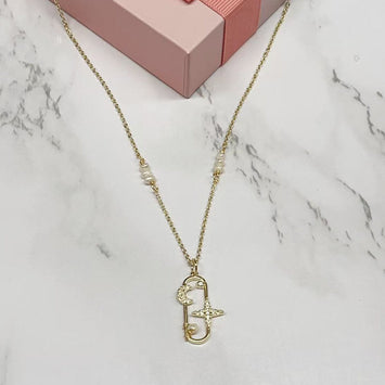 Celestial Dainty Pearl Necklace