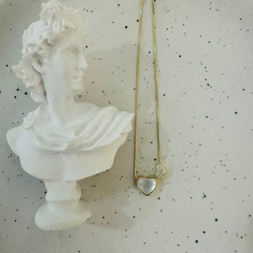 Double heart necklace