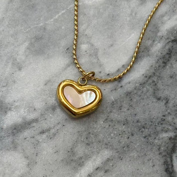 Waterproof Heart Shell Necklace
