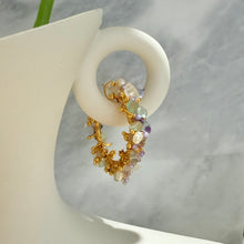 Violet gemstone earrings
