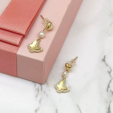 Mini Butterfly Drop Earrings