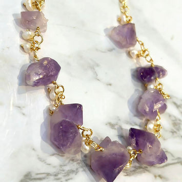 Amethyst Chip Necklace