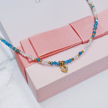 Aqua Heart Necklace