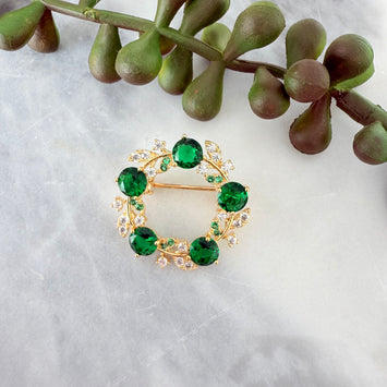 Wreath brooch