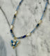 Aquamarine Butterfly Necklace