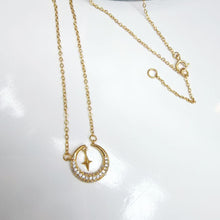 Moon & Star Dainty Necklace