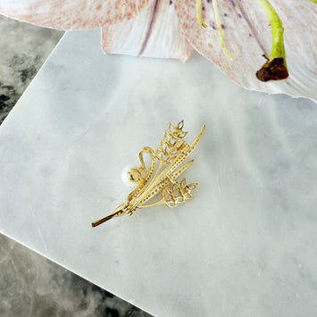 Ears of wheat brooch