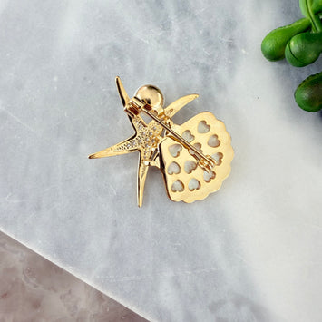 Starfish brooch
