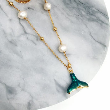 Ocean Blue Tail Necklace