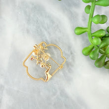 Carved spring brooch