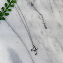 Waterproof Ivory Cross Necklace