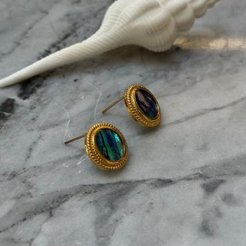 Ocean Oval Earrings