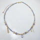 Violet Drop Chain Necklace
