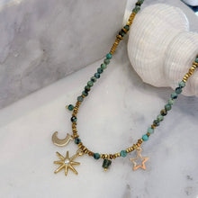 Moon and star necklace