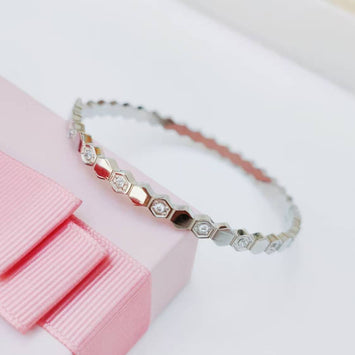 Stainless Steel Mini Mosaic Bangle