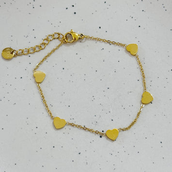 Quadruple hearts bracelet