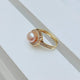 Pink Pearl Halo Ring