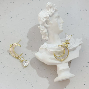 Shell moon earrings