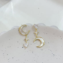 Shell moon earrings