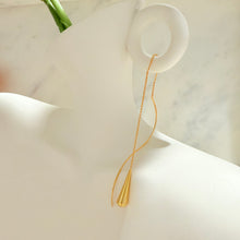 Hanging drop earrings