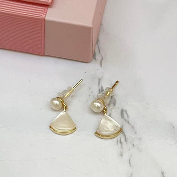 Triangular Shell Earrings