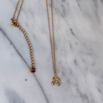 Stainless Steel Cherry Necklace