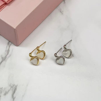 Shell Heart Earrings