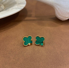 Large lucky clover earring