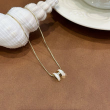 Shell letter H necklace