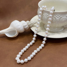 Classic white pearl necklace