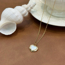 Love heart shell necklace