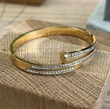 Triple layer nail bangle